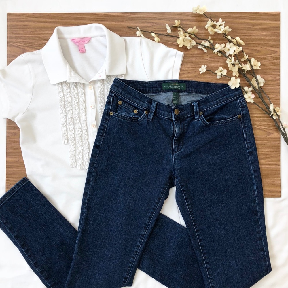 Lauren Ralph Lauren Modern Skinny Jeans 4 Short